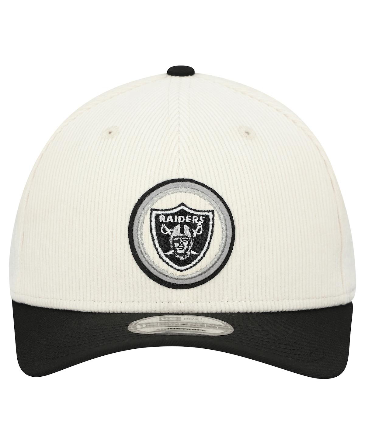 New Era Men's Stone Las Vegas Raiders Loyal Corduroy 9SEVENTY Adjustable Hat