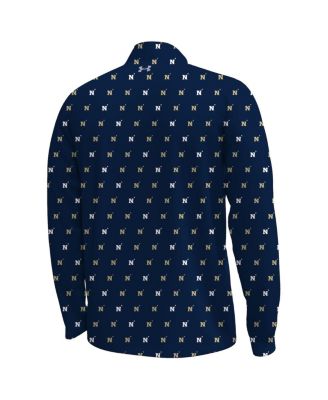Men's Navy Midshipmen Gameday Armourfuse Half-Zip Sweatshirt