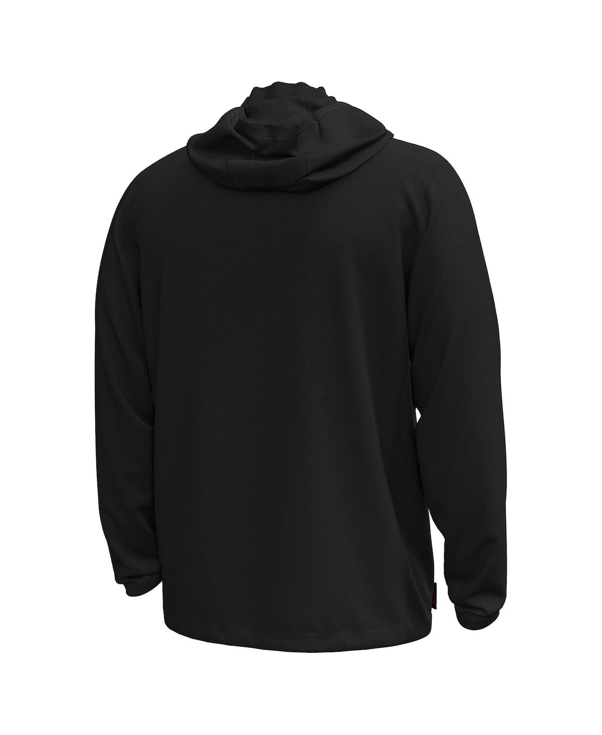 Under Armour Men's Black Maryland Terrapins Rival Stretch Woven Full-Zip Hoodie Jacket