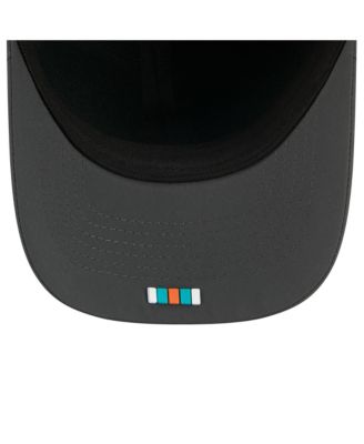 Men's Charcoal Miami Dolphins 2025 Sideline Cold Weather 9FORTY M-Crown Adjustable Hat