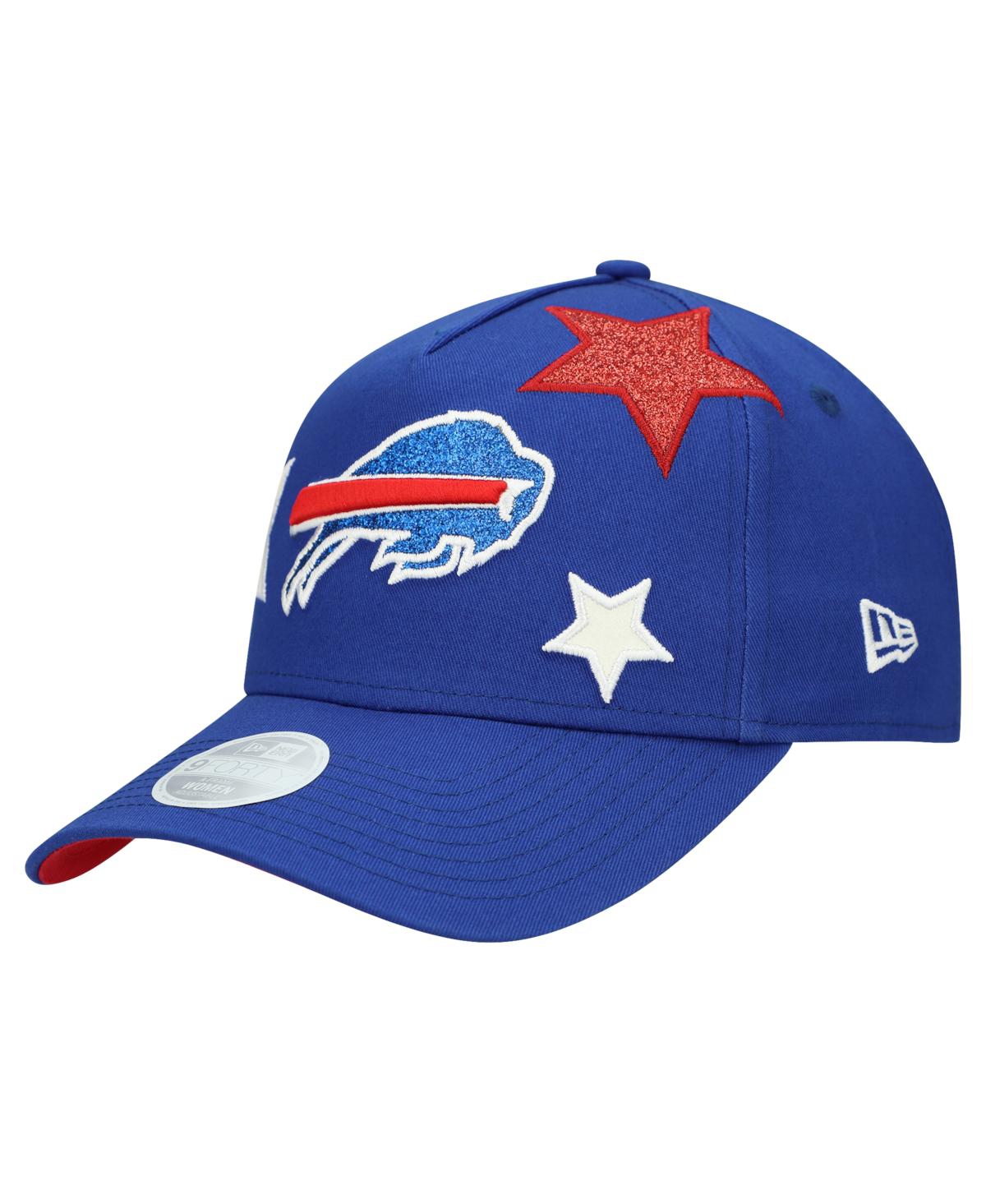 New Era Women's Royal Buffalo Bills Stardom A-frame 9forty Adjustable Hat In Blue