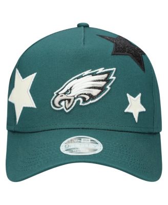 Women's Midnight Green Philadelphia Eagles Stardom A-Frame 9FORTY Adjustable Hat