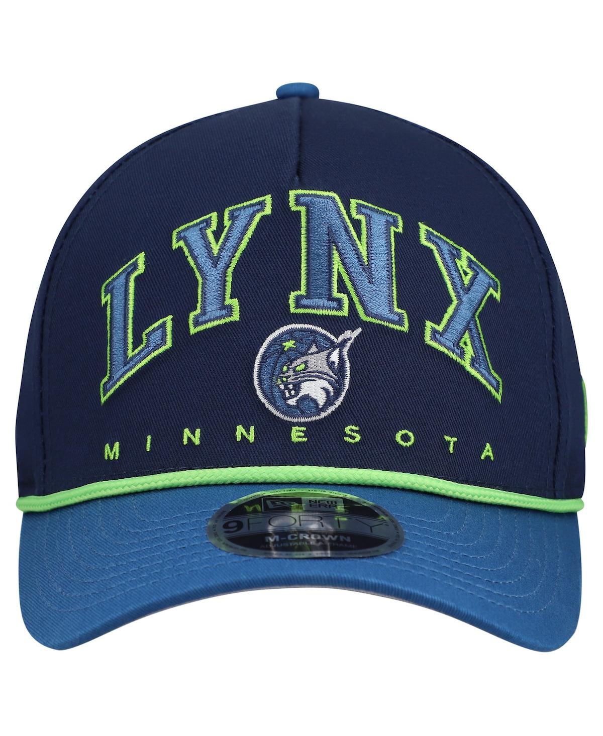 New Era Men's Navy Minnesota Lynx Bold Arch Coolera 9FORTY A-Frame M-Crown Adjustable Hat