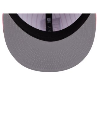 Men's White Toronto Raptors Deceptor Pinstripe 9FIFTY Snapback Hat