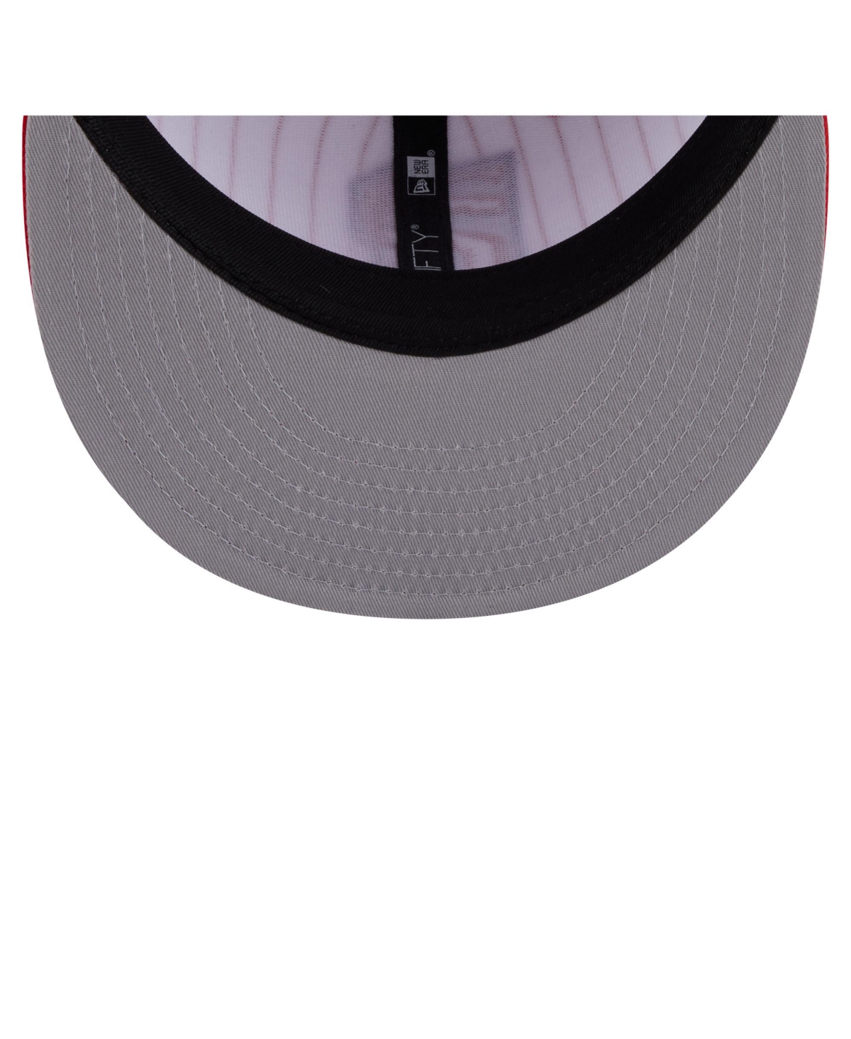 New Era Men's White Toronto Raptors Deceptor Pinstripe 9FIFTY Snapback Hat