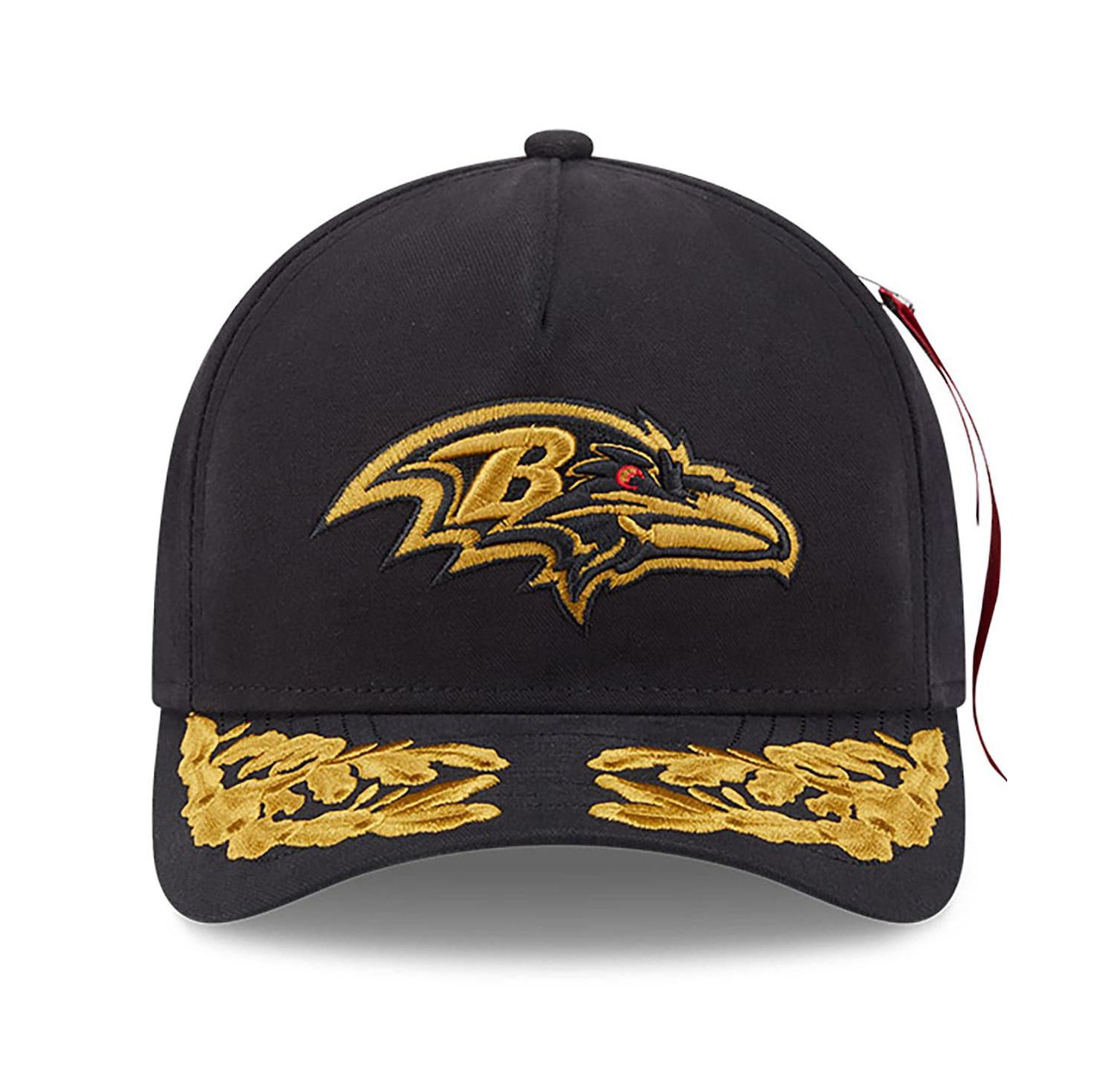 x Alpha Men's Industries Black Baltimore Ravens A-Frame 9FORTY Adjustable Hat