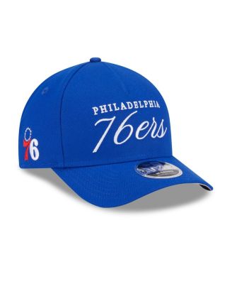 New Era - Men's Royal Philadelphia 76ers 2025 NBA Draft M-Crown A-Frame 9FORTY Adjustable Hat