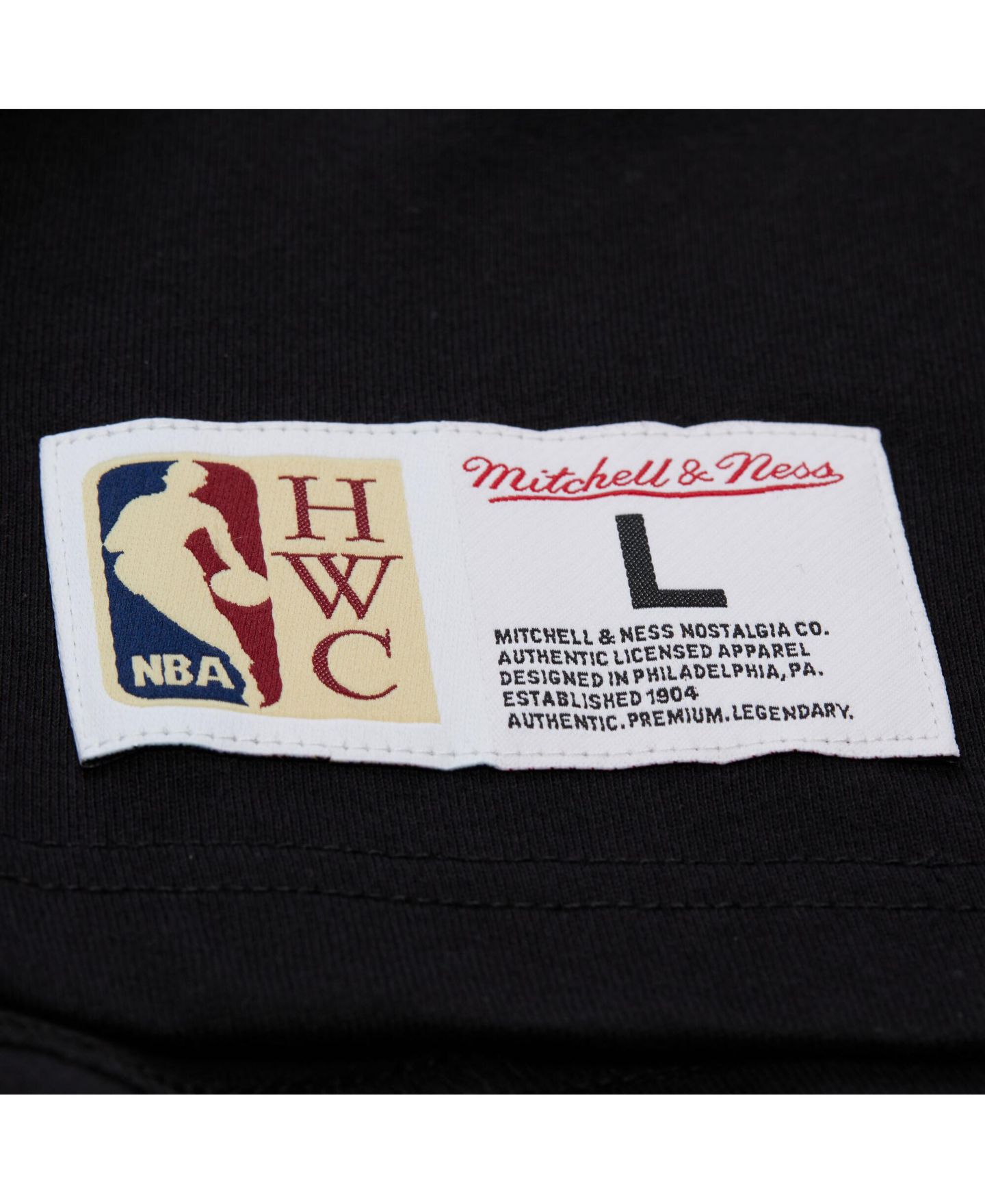 Футболка Mitchell & Ness Black Miami Heat Playmaker Vintage Logo — фото 3