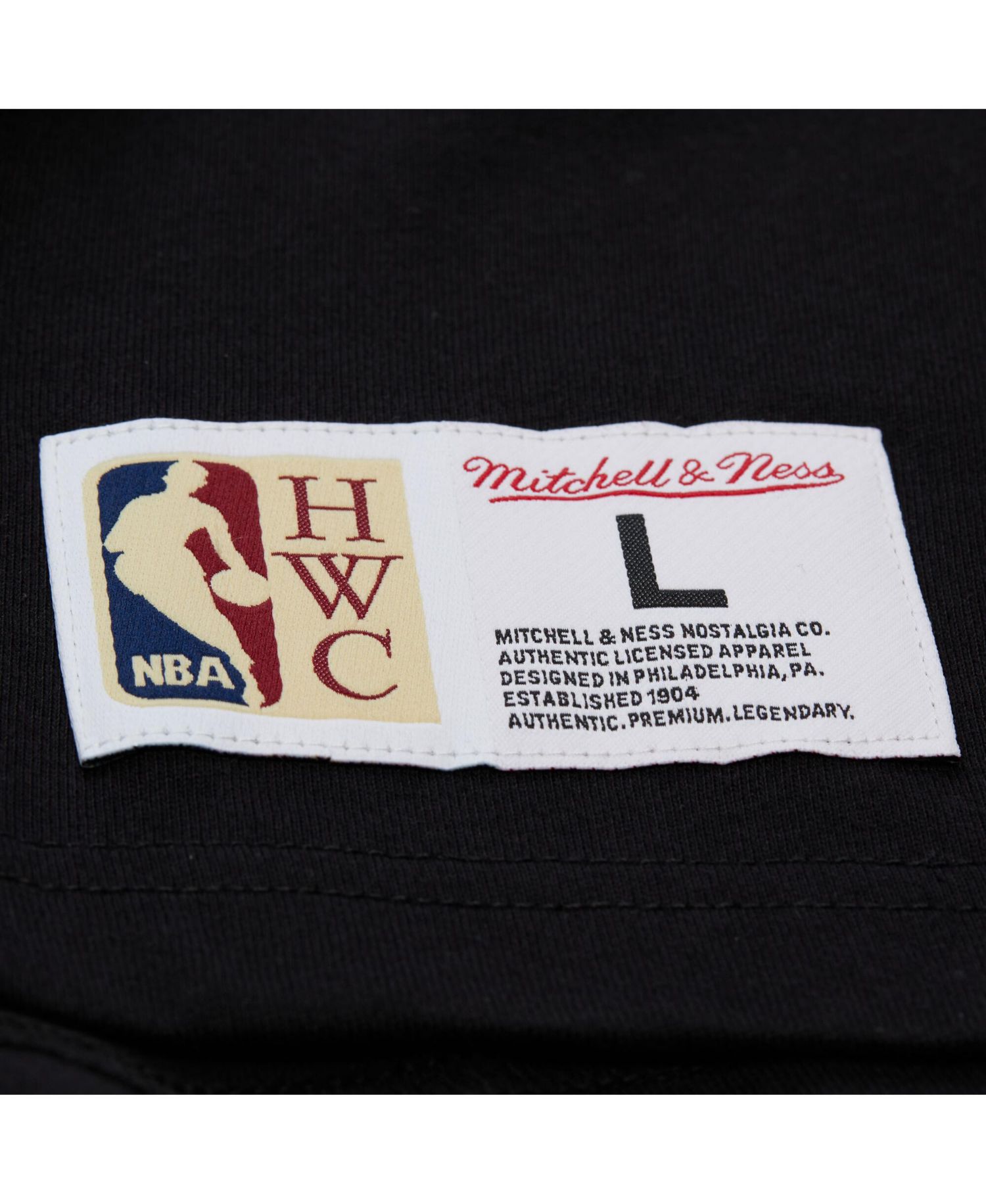 Men's and Women's Black Miami Heat Playmaker Vintage Logo T-Shirt
