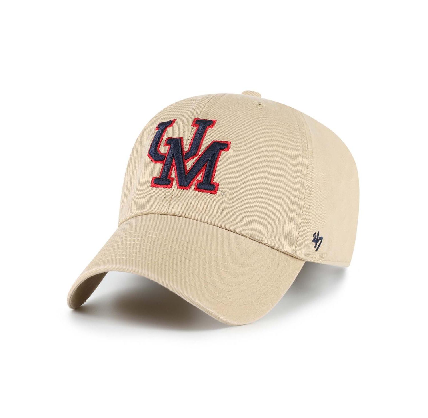 Men's Tan Ole Miss Rebels Vault Clean Up Adjustable Hat
