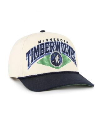 Men's Cream/Navy Minnesota Timberwolves Pomona Two-Tone Rope Hitch Adjustable Hat
