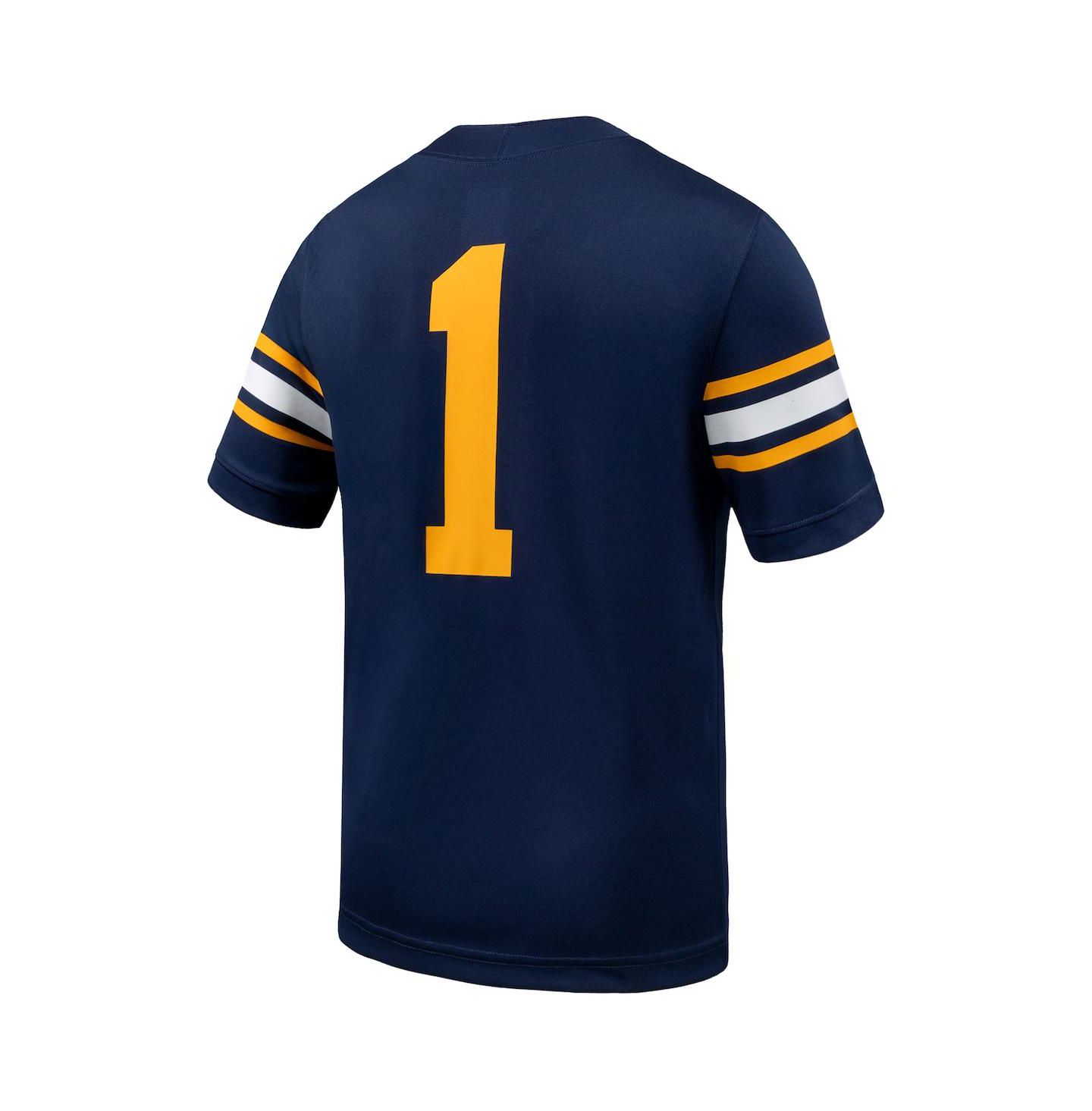 Мужской топ Nike 1 Navy Cal Bears Untouchable Replica Game Jersey — фото 2