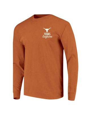 Men's Texas Orange Texas Longhorns Comfort Colors Mascot Overlay Long Sleeve T-Shirt