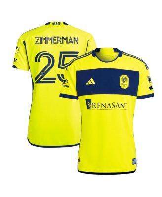 adidas - Men's Walker Zimmerman Yellow Nashville SC 2024 The 615 Kit Authentic Player Jersey