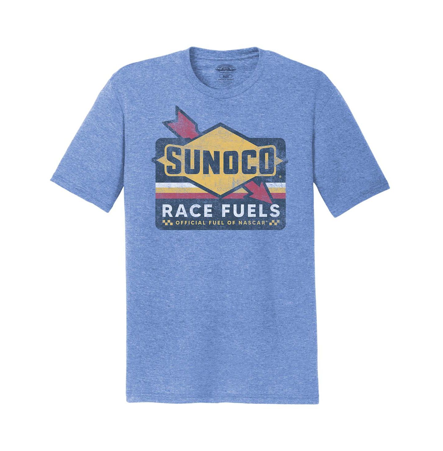 Мужская футболка NASCAR Heather Blue Sunoco Tri-Blend — фото 3