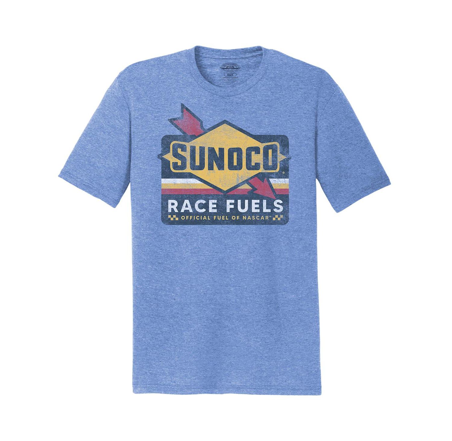 Men's Heather Blue Sunoco Tri-Blend T-Shirt