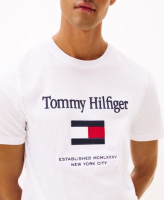 Men's Logo Embroidered Flag T-Shirt