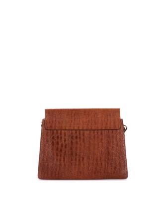 Medium Faye Shoulder Bag Embossed Leather