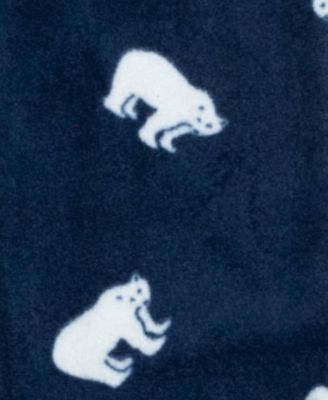 Kids Cotton Top and Fleece Pants Holiday Pajamas