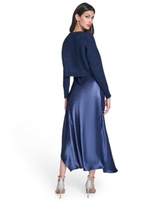 Women's Crewneck Slip Dress with Sweater