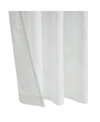 Boucle Sheer Premium Stylish and Functional Grommet Curtain Panel 52" x 63" White