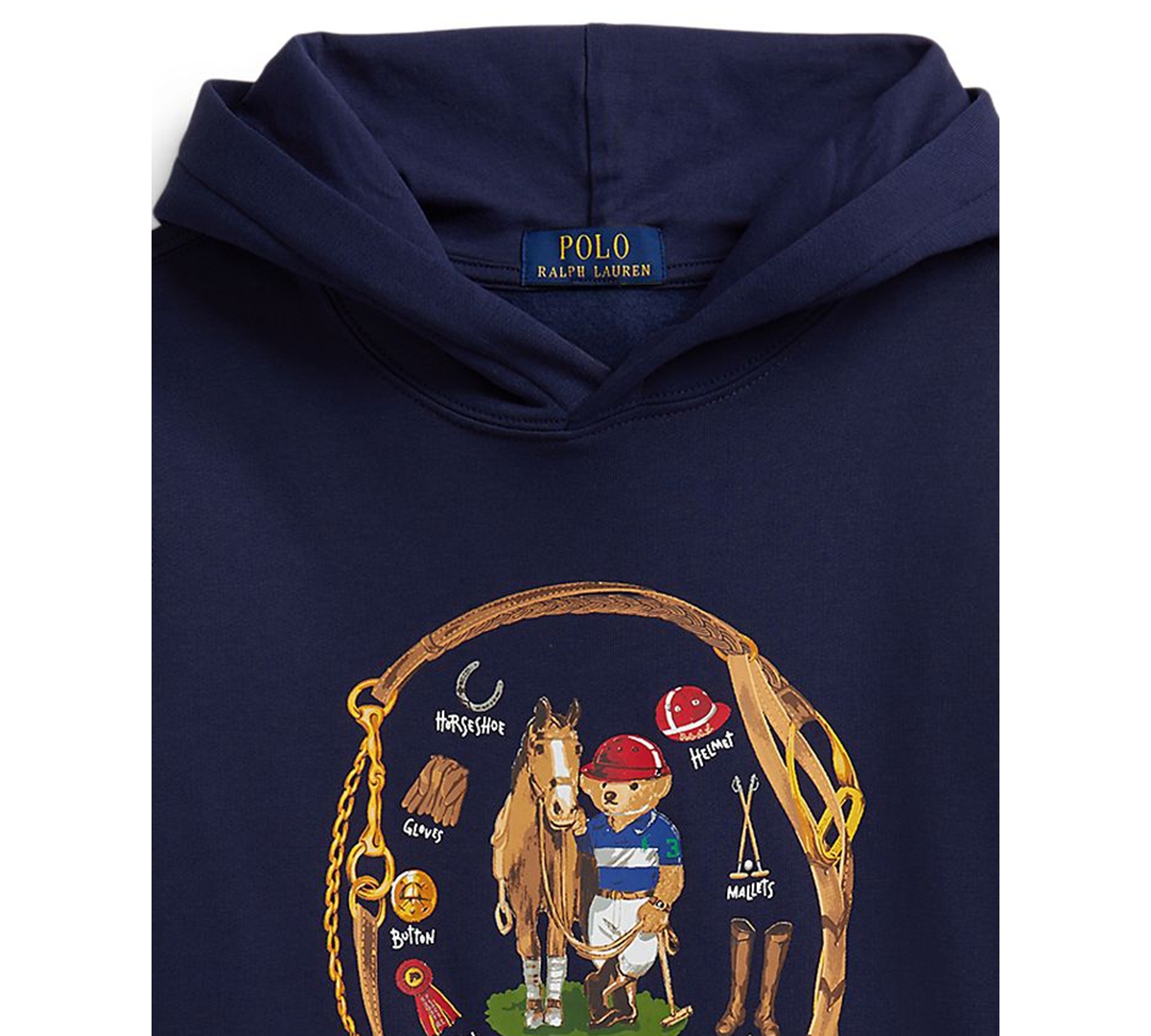 Polo Ralph Lauren Boys 8-20 Bear Fleece Long-Sleeve Hoodie