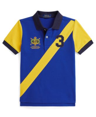 Boys 2-7 Color-Blocked Mesh Polo Shirt