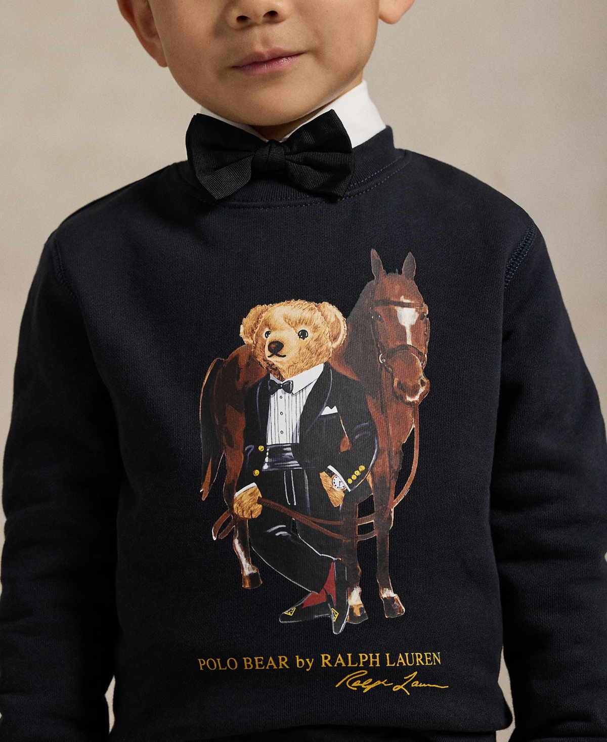 Polo Ralph Lauren Boys 2-7 Lunar New Year Bear Pull-On Sweatshirt