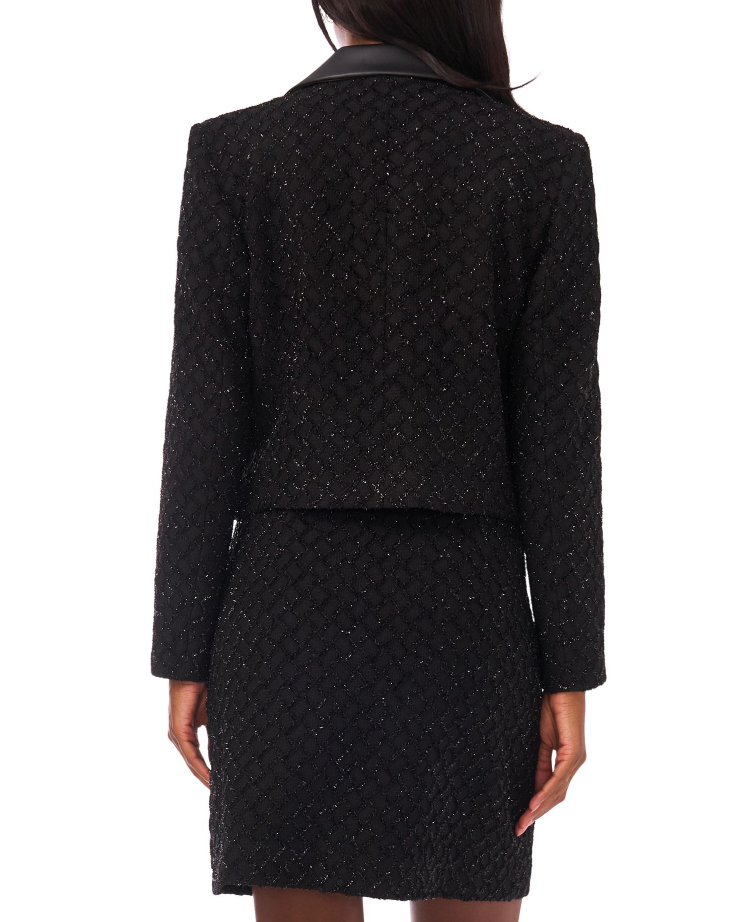 Women's Collar Long-Sleeve Cropped Jacket