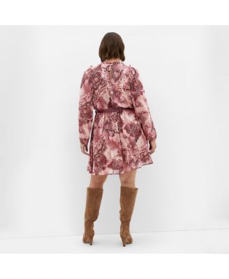Plus Size Maddie Snake Print Dress
