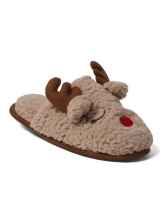 Cozyfoams Women's Holiday Novelty Scuff Slipper with Gift Bag