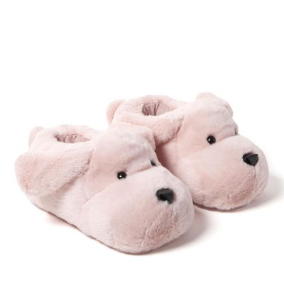 Cozyfoams Women's Overstuffed Bear Closed Back Slipper