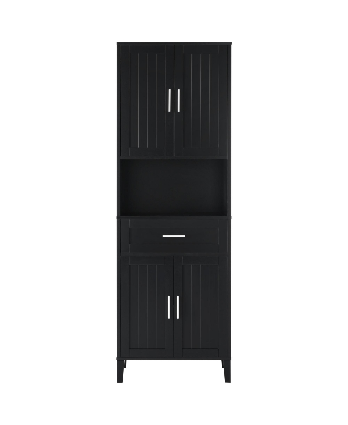 Airsurfer70.9 Inch Tall Freestanding Bathroom Cabinet with Adjustable Shelves and Open Storage for Bathroom Living Room and Laundry