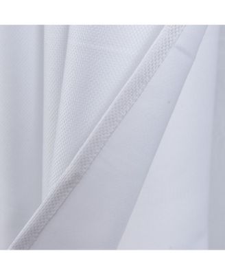 Oliva Gray Lucas Jacquard Blackout Grommet Panel - 52x84" White