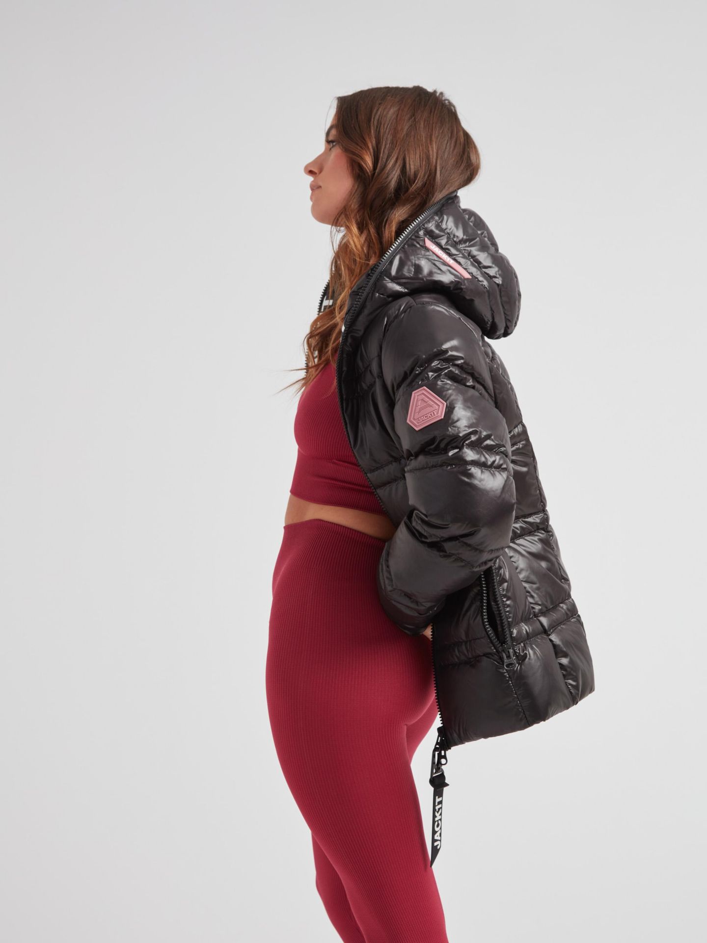 Женская куртка JACK1T R4D Tramline Racer Hooded Puffer, цвет: Чёрный — фото 7