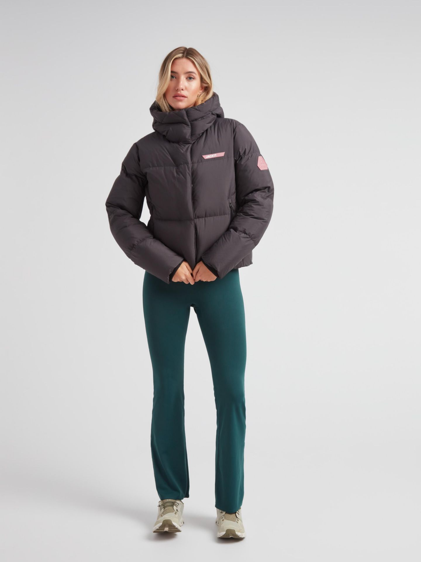 Женская куртка JACK1T Star Shower Long Sleeve Puffer, цвет: Чёрный — фото 4