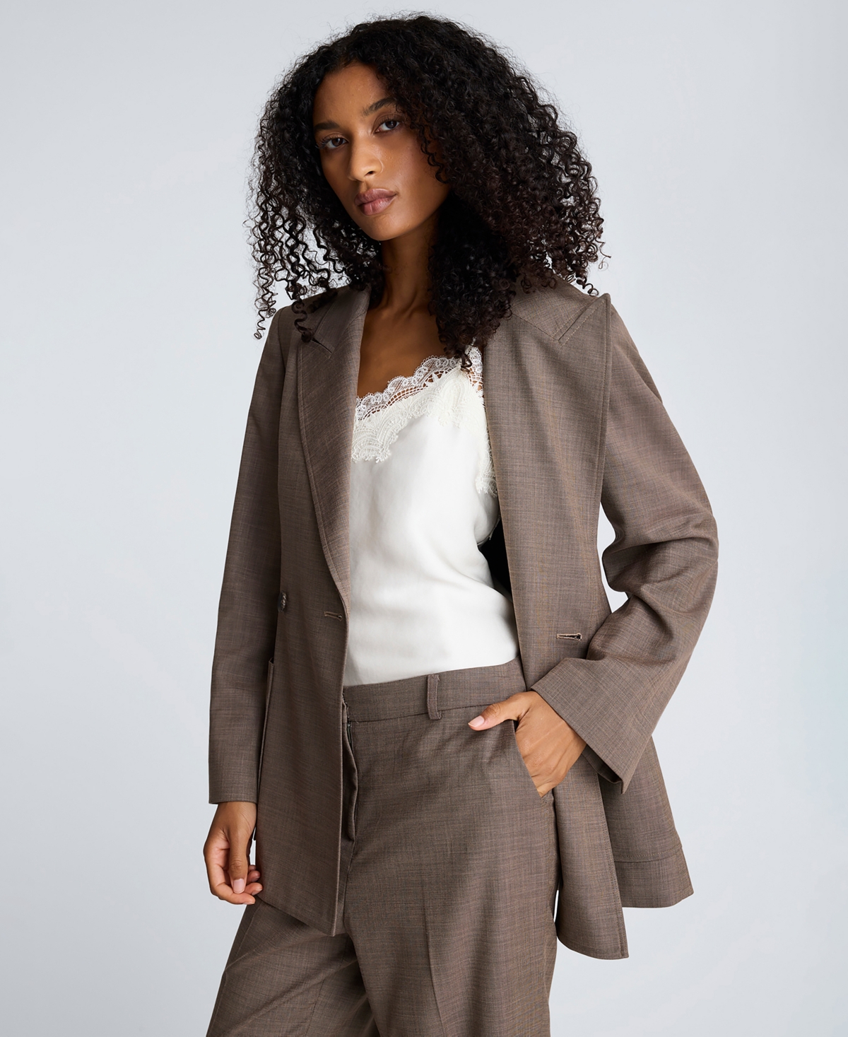 Kenneth Cole Women's Double-Breasted Contour Jacket