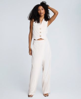 Women's Luxe Twill Three-Button Vest