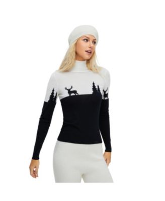 Women's Bellemere Merino 'Deer & Tree' Sweater