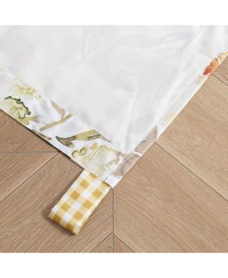 Somerset Curtain Panels (Set of 2) with Tiebacks 84in x 42in Gold