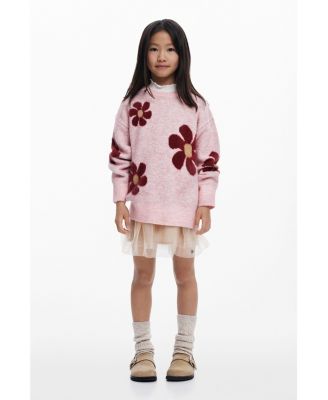 Girls Girls's Large floral sweater