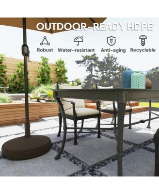 Round Patio Umbrella Base Umbrella Sd, /Water Filled,