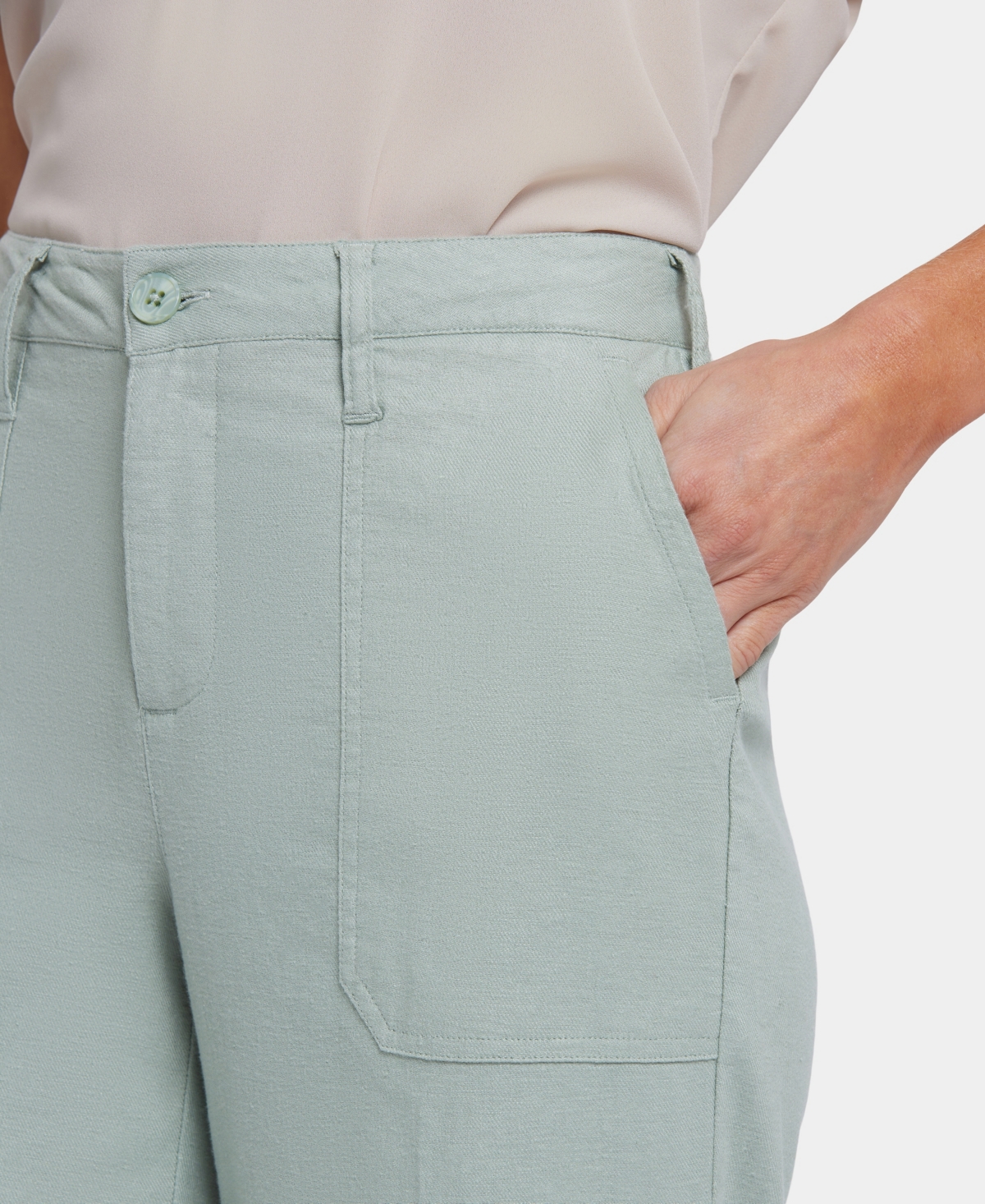 Nydj Women's Wide Leg Cargo Capri Pants