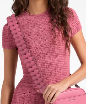 Michael Kors Women's Smocked Crew Neck Mini Dress