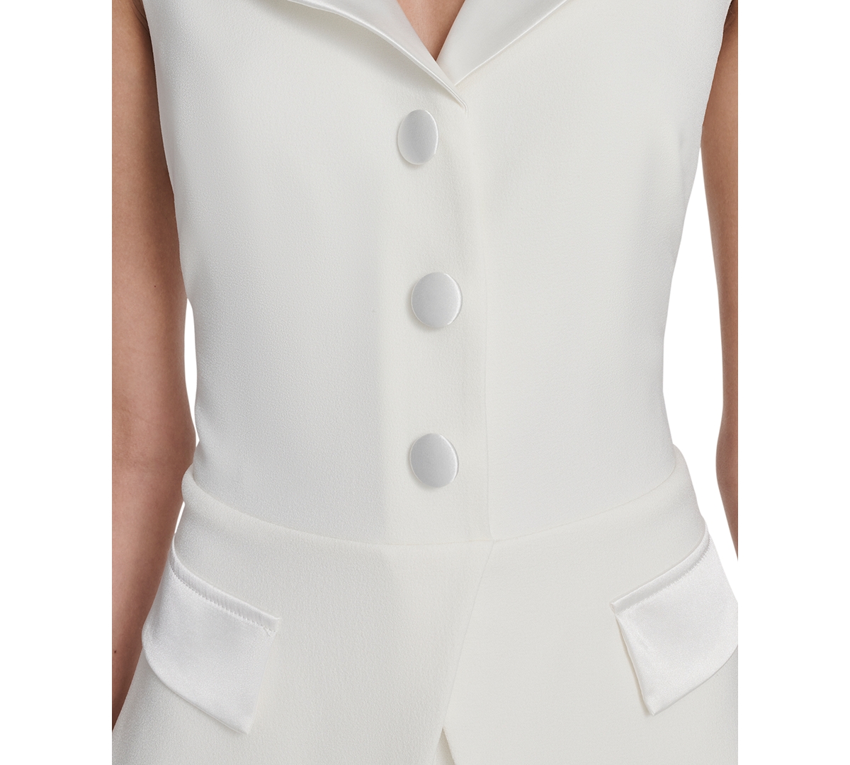 Eliza J Petite Sleeveless Vest Jumpsuit