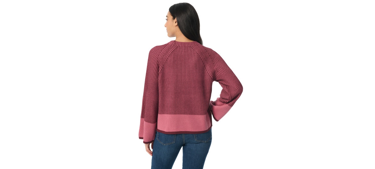 Gloria Vanderbilt Women's Round Neck Sweater In Purple