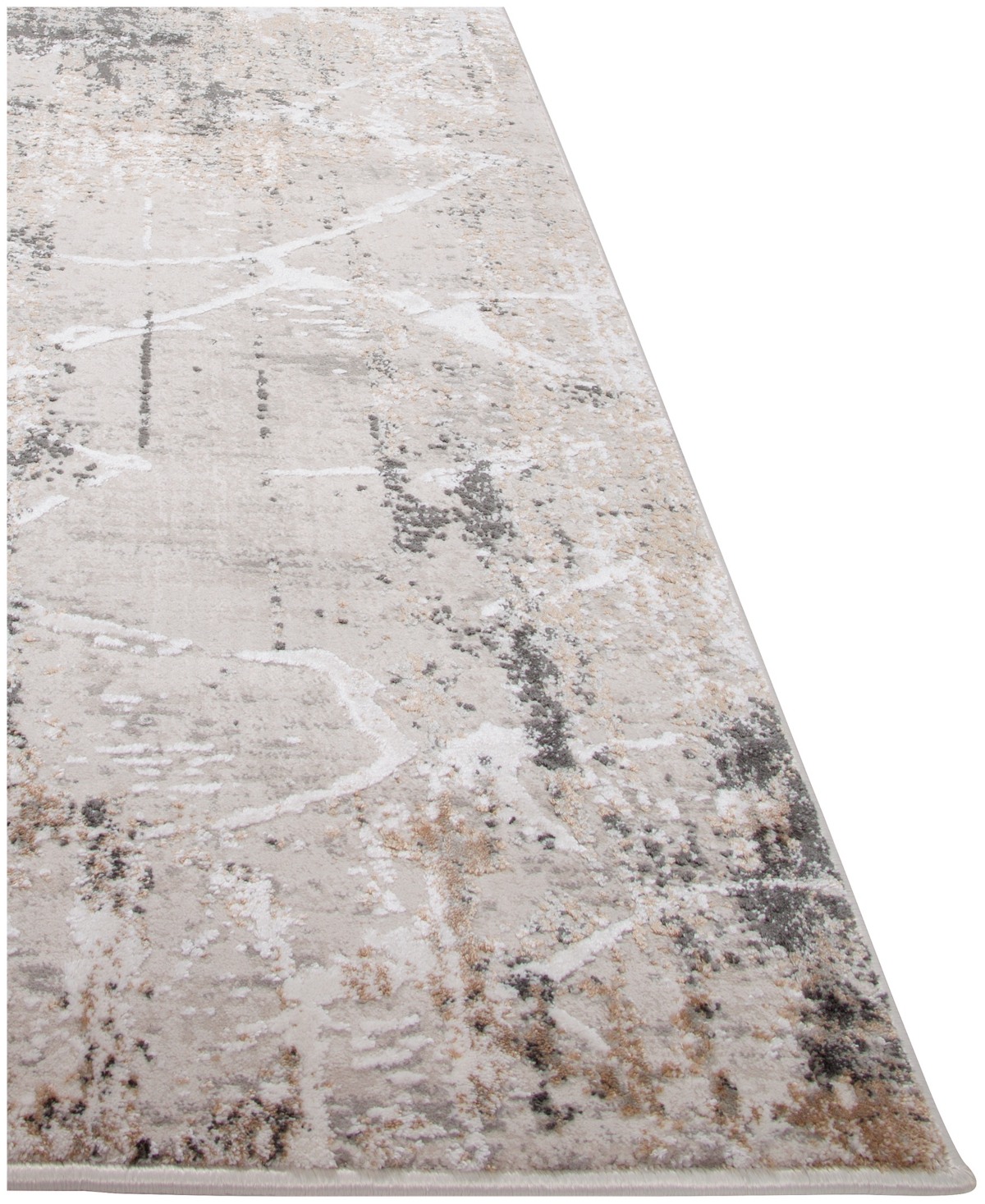 Km Home Mink Home Alloy All341 10'x13' Area Rug In Gray