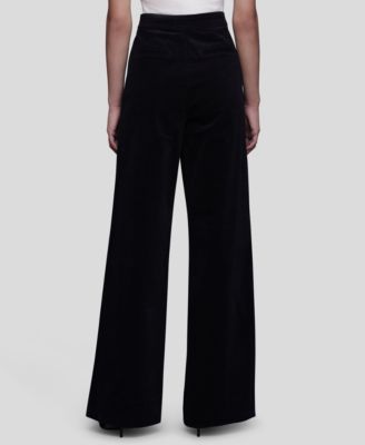 Women's Double-Zipper Wide-Leg Pants