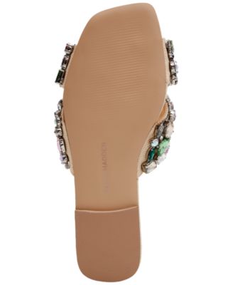 Women's Levity Embellished Flat Slide Sandals