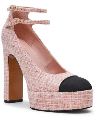 Steve Madden Women's Peyton Cap-Toe Platform Mary-Jane Pumps - Macy's